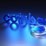 Coinbase,Logo,With,Metallic,Coins