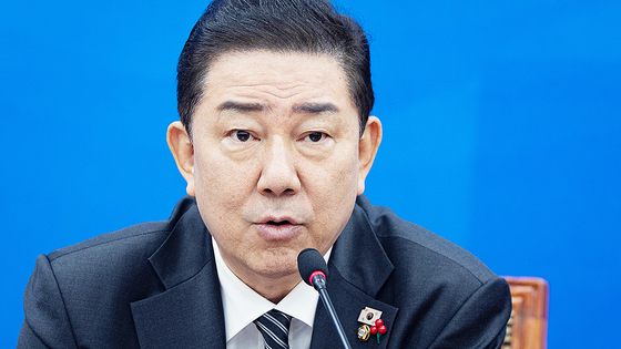 발언하는 김병기 민주당 원내대표