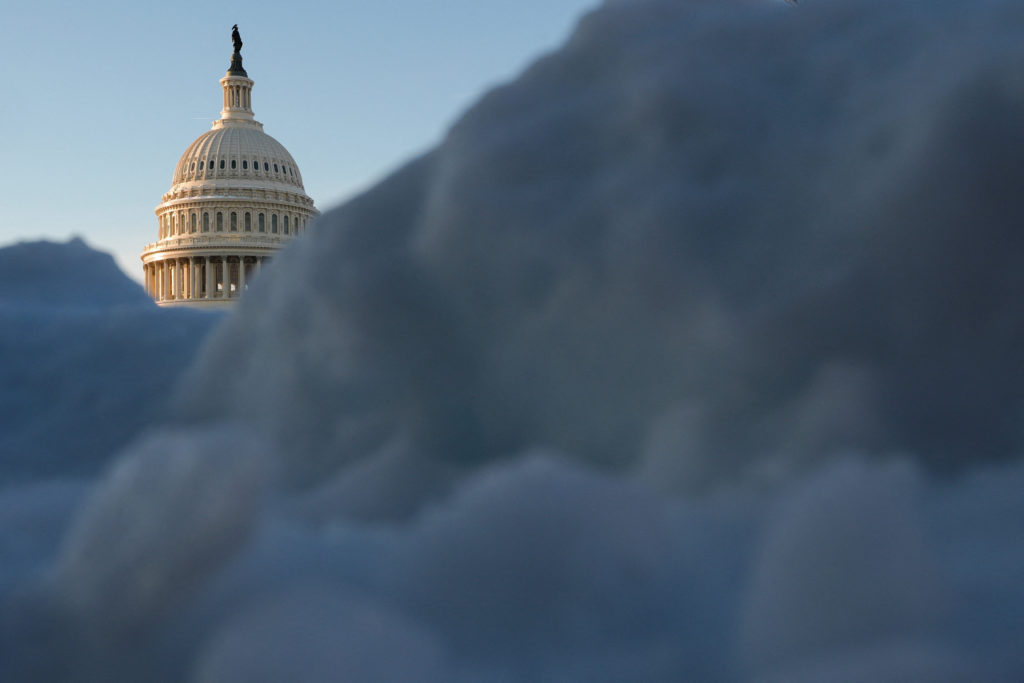 Congress works to resolve a dispute over immigration enforcement and avert a looming partial government shutdown, in Washington