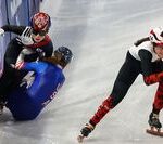 쇼트트랙 혼성 계주 충돌