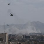 Aftermath of strike in Tehran