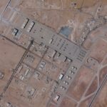 A satellite image shows planes at Prince Sultan Air Base