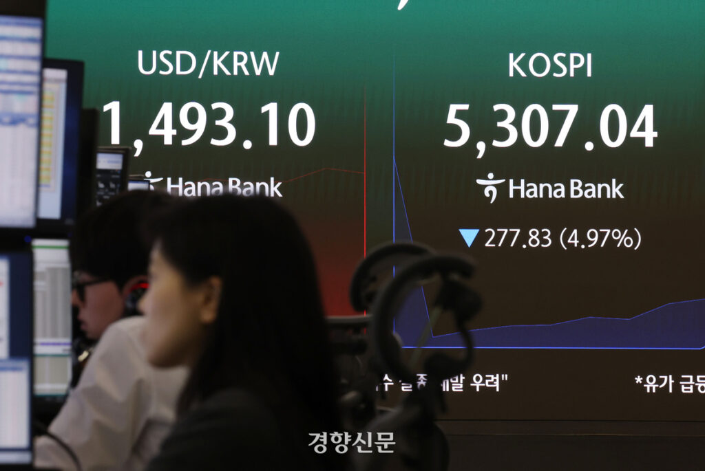 코스피 급락 환율 급등